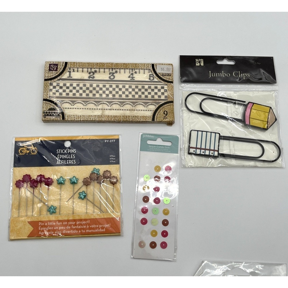 Large Mixed Scrapbooking Craft Supply Lot Fiskars Teresa Collins Pink Paislee - Picture 10 of 12